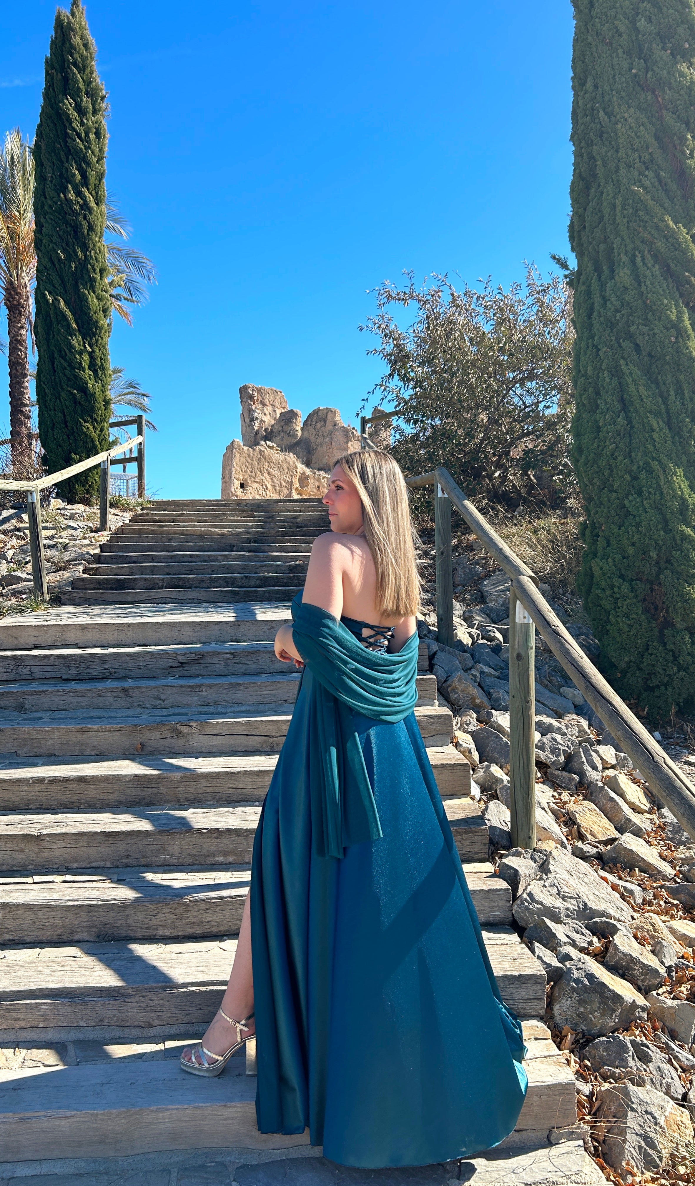 Abito corsetto con parola petrolio