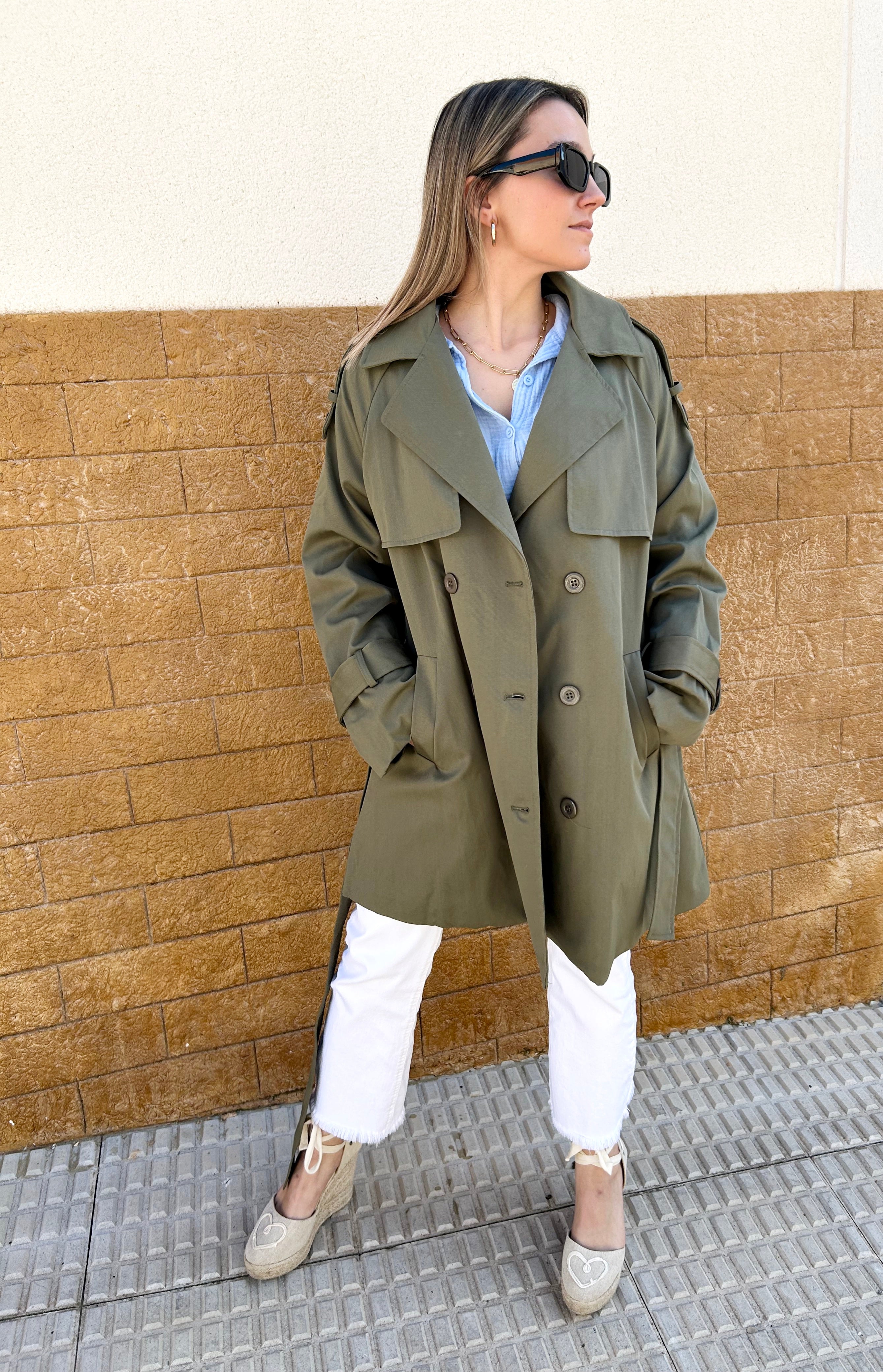 Trench oversize kaki