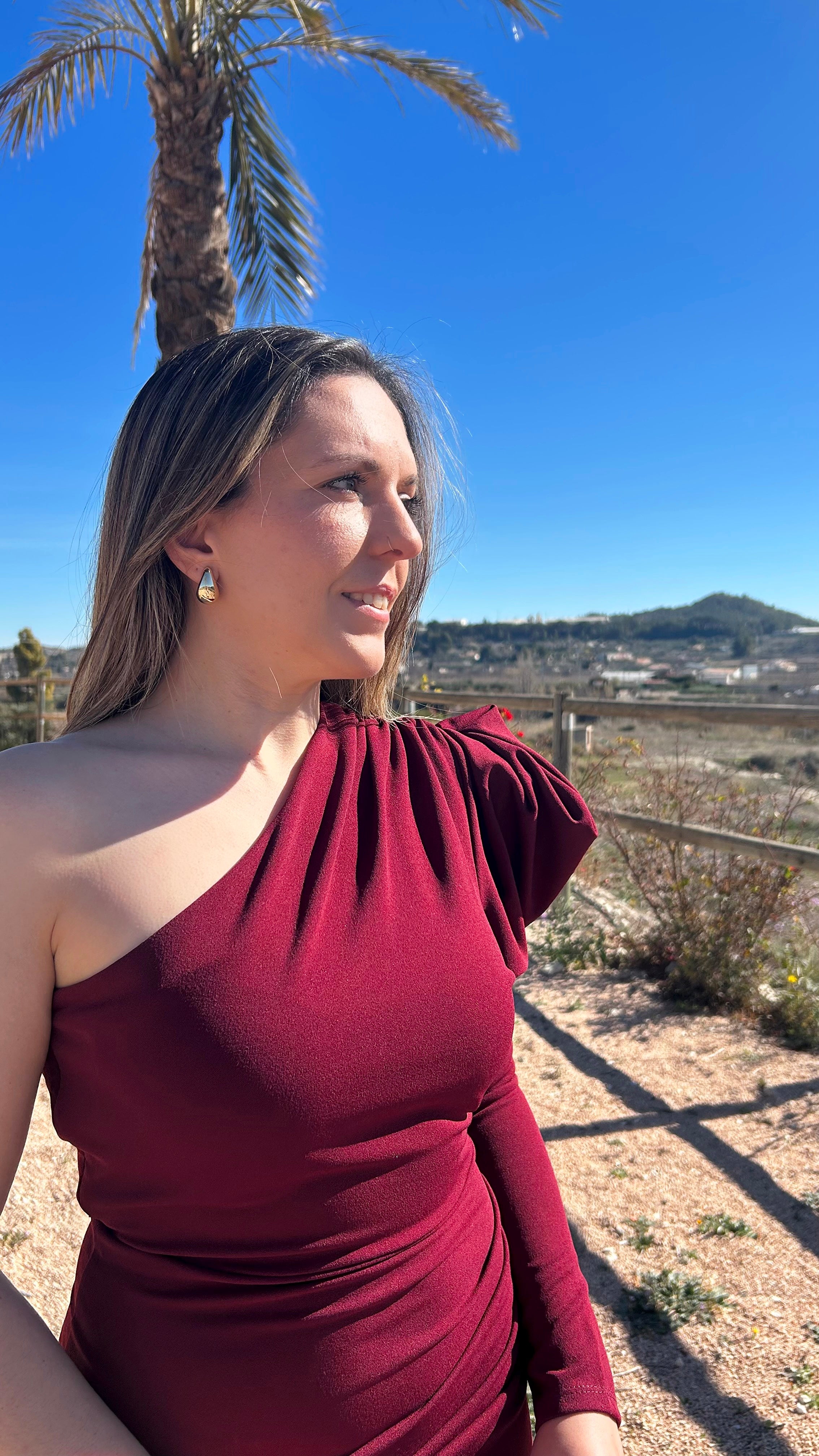 Pendientes gota dorado