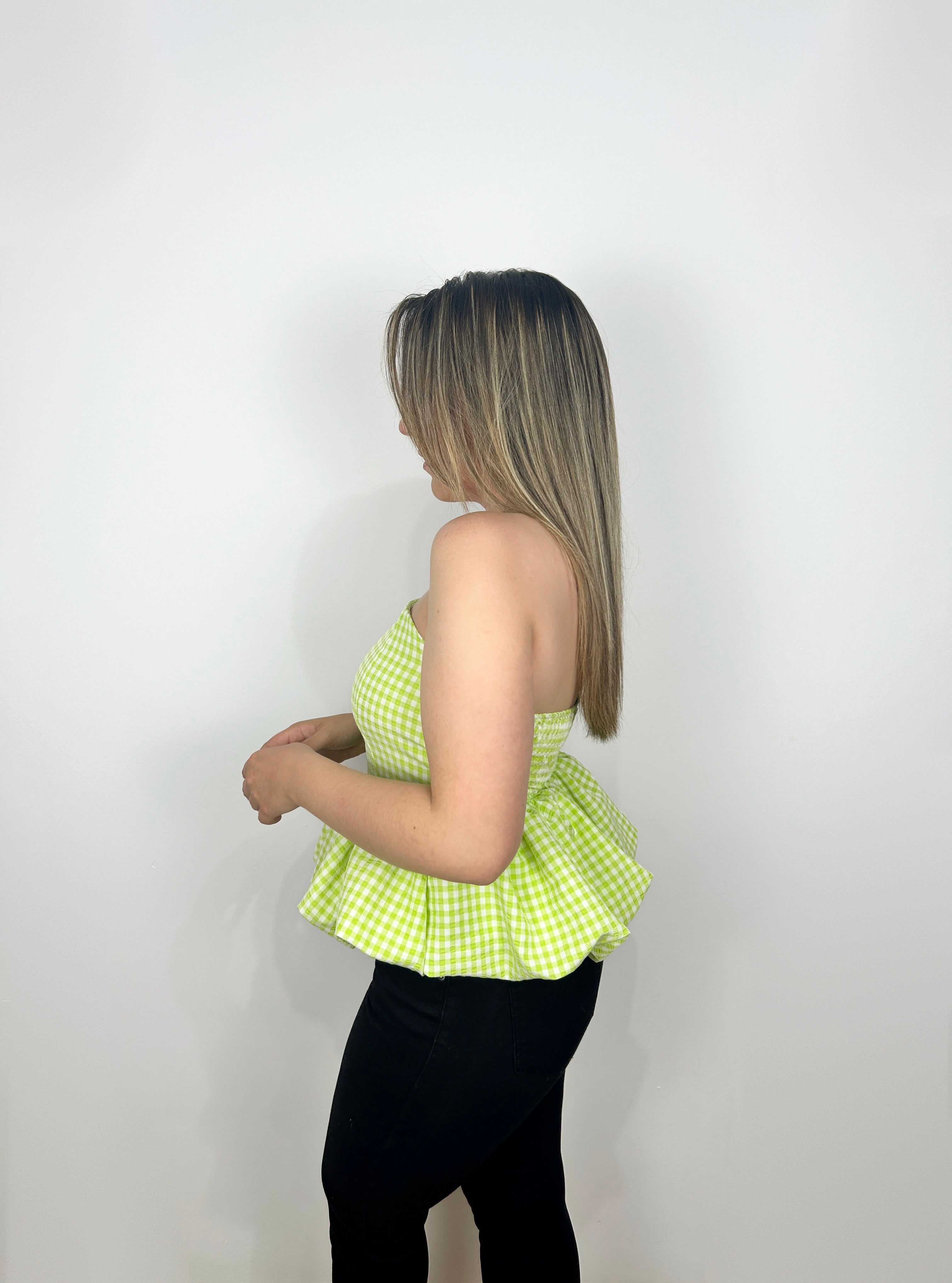 PAROLA VERDE VICHY TOP