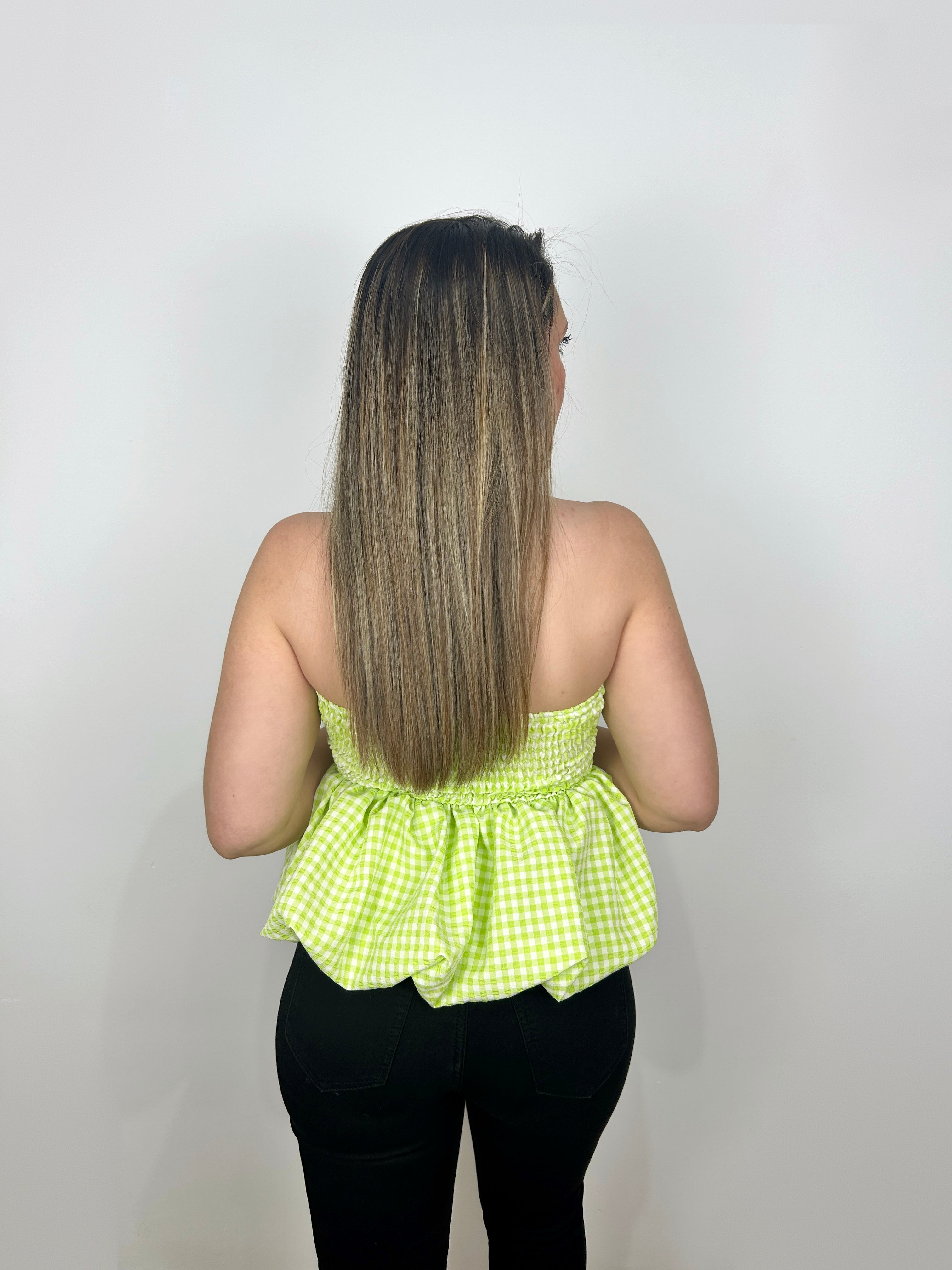 PAROLA VERDE VICHY TOP