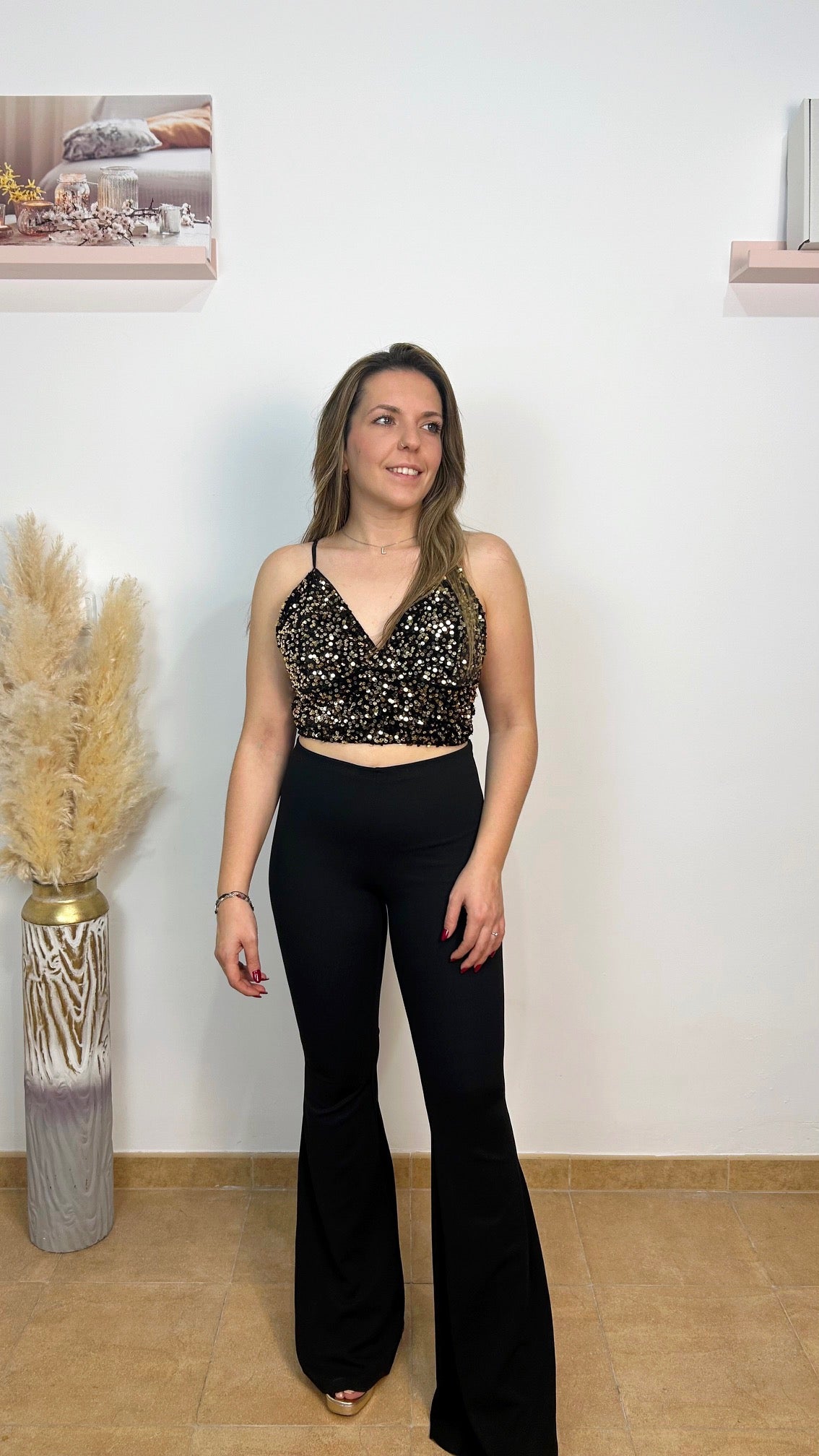 Pantaloni svasati ottomani neri