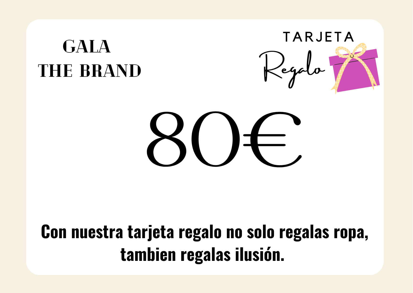 CARTA REGALO